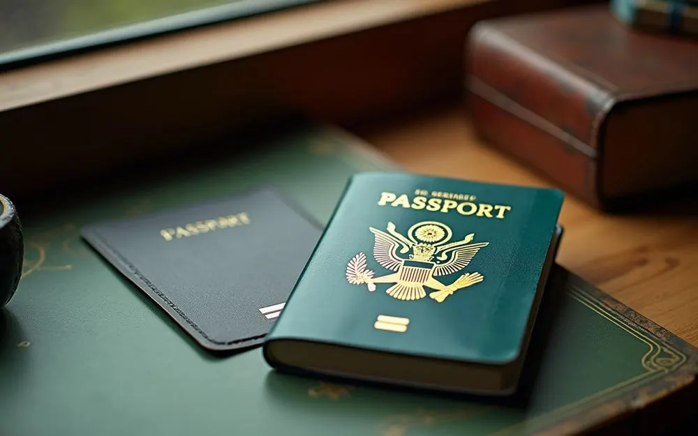 Suljettu passi ja tarttuva boarding-kortti
